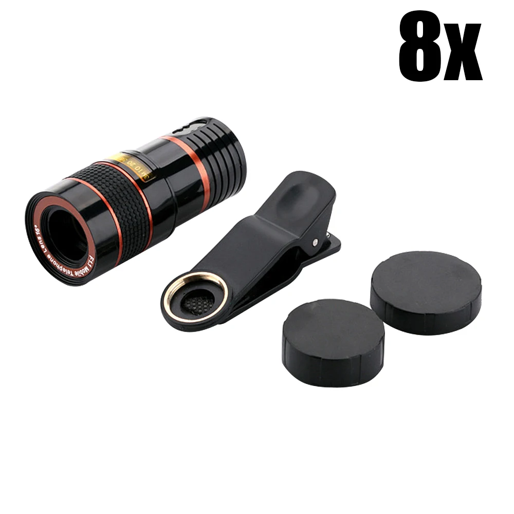 High Quality Clip-on 8x Zoom Optical Camera Lens for Samsung Galaxy A8 2018 