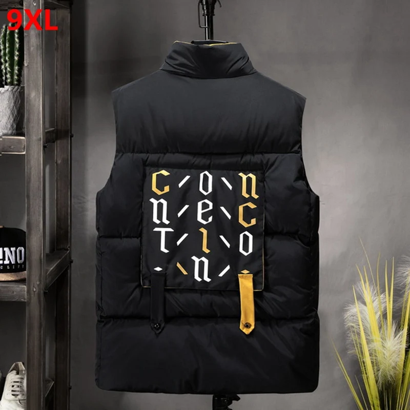 

Plus size Cotton vest 9XL 300 pounds extra large loose cotton shawl trend cotton-padded vest