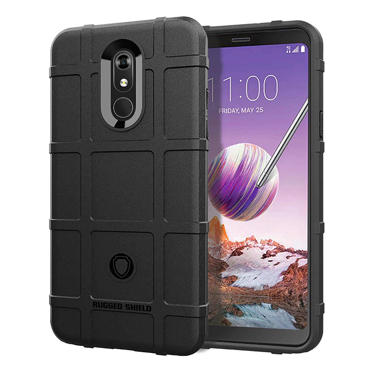 Black Для LG Stylo 5X6X4 V50S V40 V35 V30 V30S Plus G8 ThinQ супер защита от падения военный жесткий корпус из ТПУ - Цвет: Black