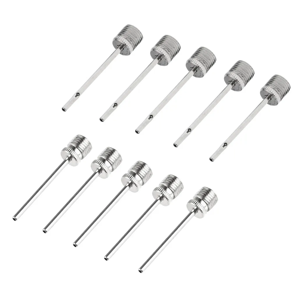 10 Pieces Inflating Pump Needle Ball Rugby Volleyball Netball Valve Adaptor