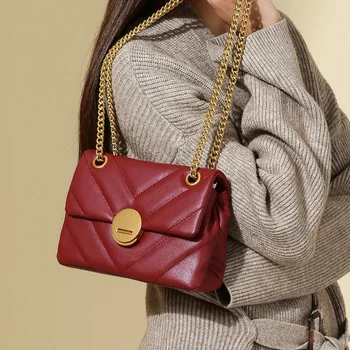 

Niche design messenger bag female 2020 new summer fashion small bag wild shoulder bag chain bag crossbody bags for women