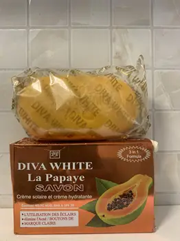 

Diva White | Papaya | Sun Block and Moisturizer | Soap 200g