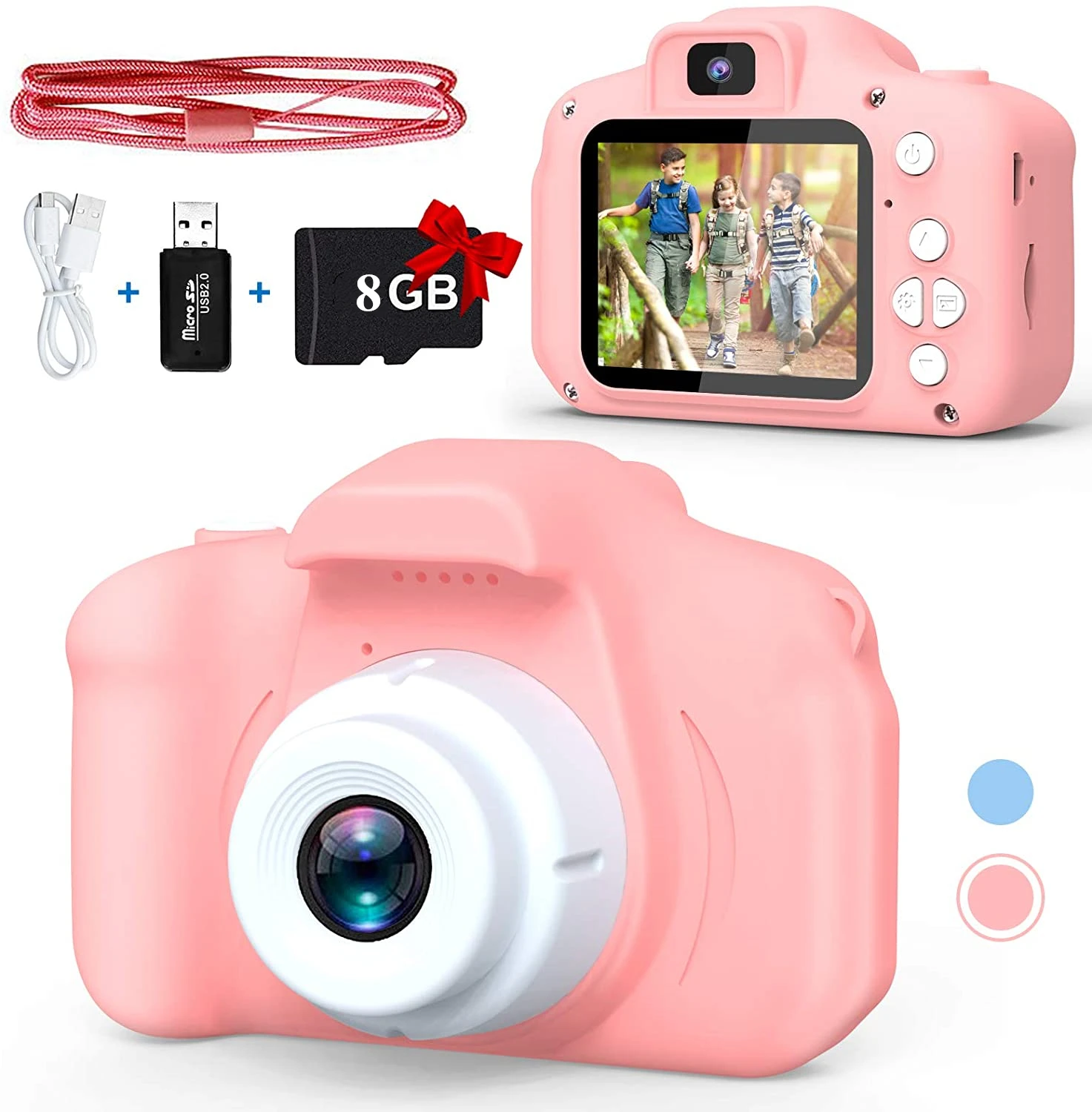 Children Camera Mini Educational Toys For Baby Birthday Gift Auto Focus Kids Digital Camera 1080P Projection Video Camera 