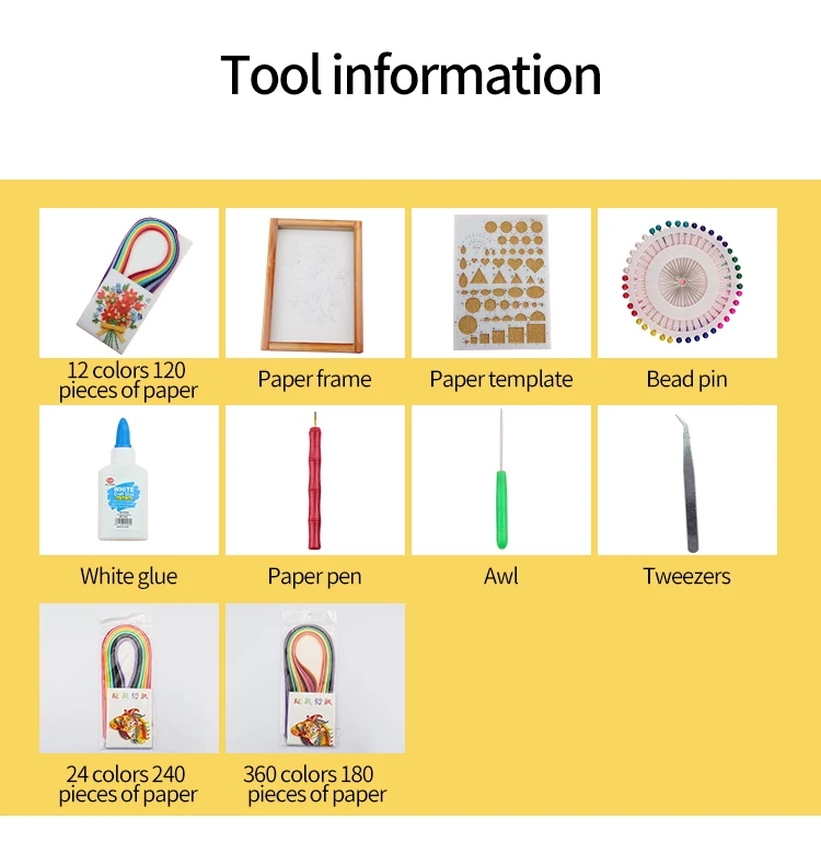 Сменные DIY Бумага ручной цветной Бумага полоски для квиллинга 12/24/36 Цвета декоративные оригами для ручной работы Материал инструментов полоски