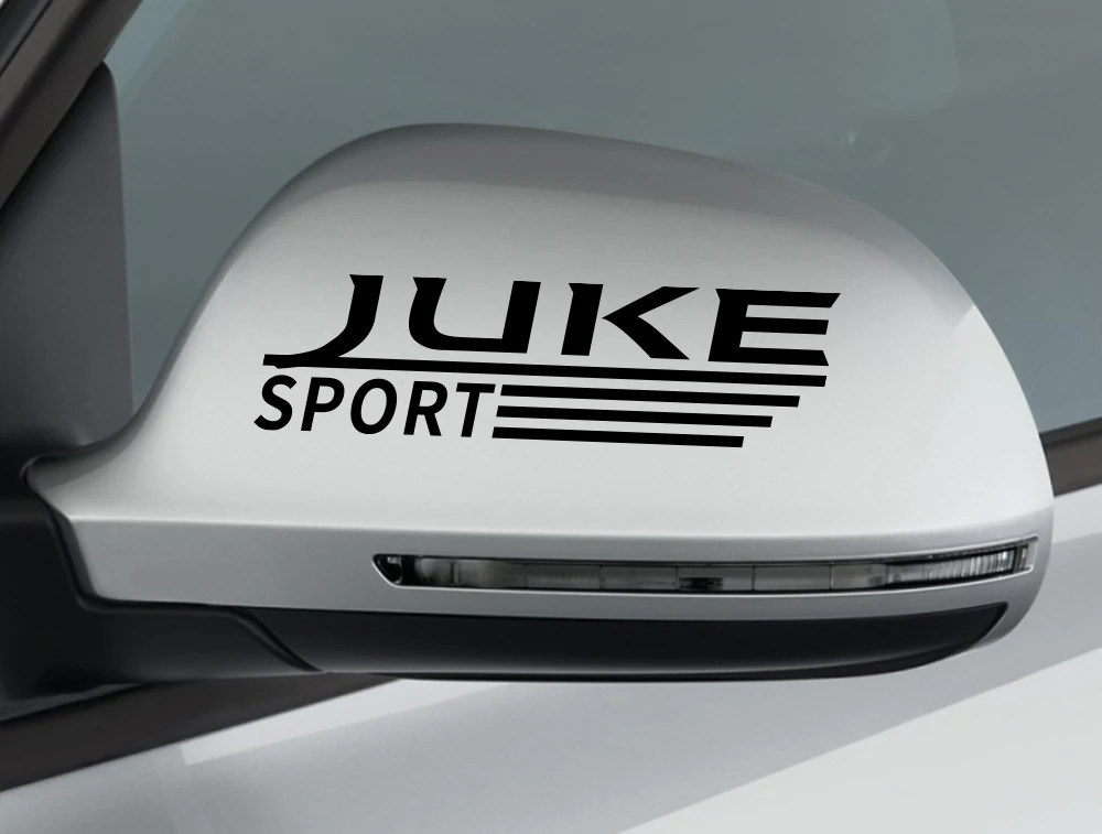 Комплект из 2 предметов; спортивные Автомобильная графическая виниловые наклейки для Nissan Juke Авто Зеркало заднего вида Декор Водонепроницаемый светоотражающие наклейки автомобильные аксессуары