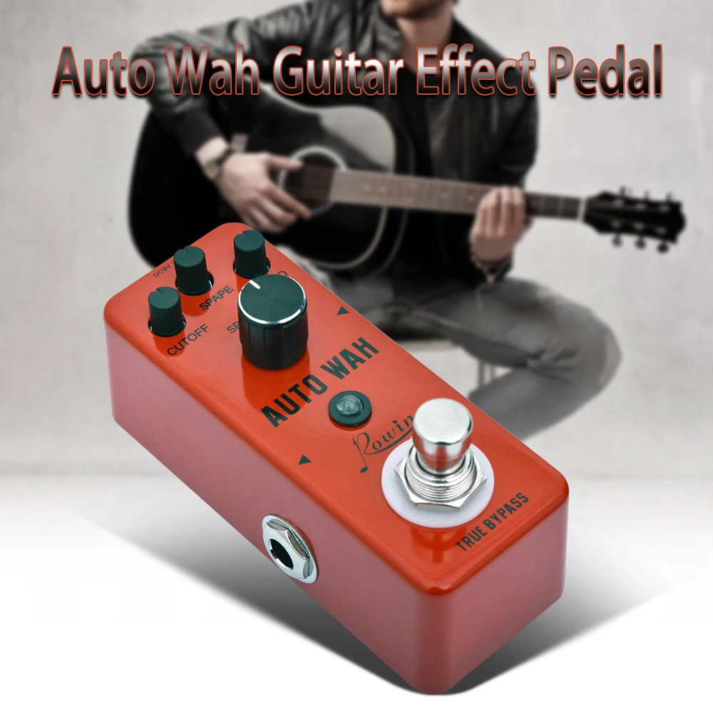 Rowin LEF-3804 Авто WAH педаль для гитары с широким регулируемым диапазоном AUTO Wah эффекты