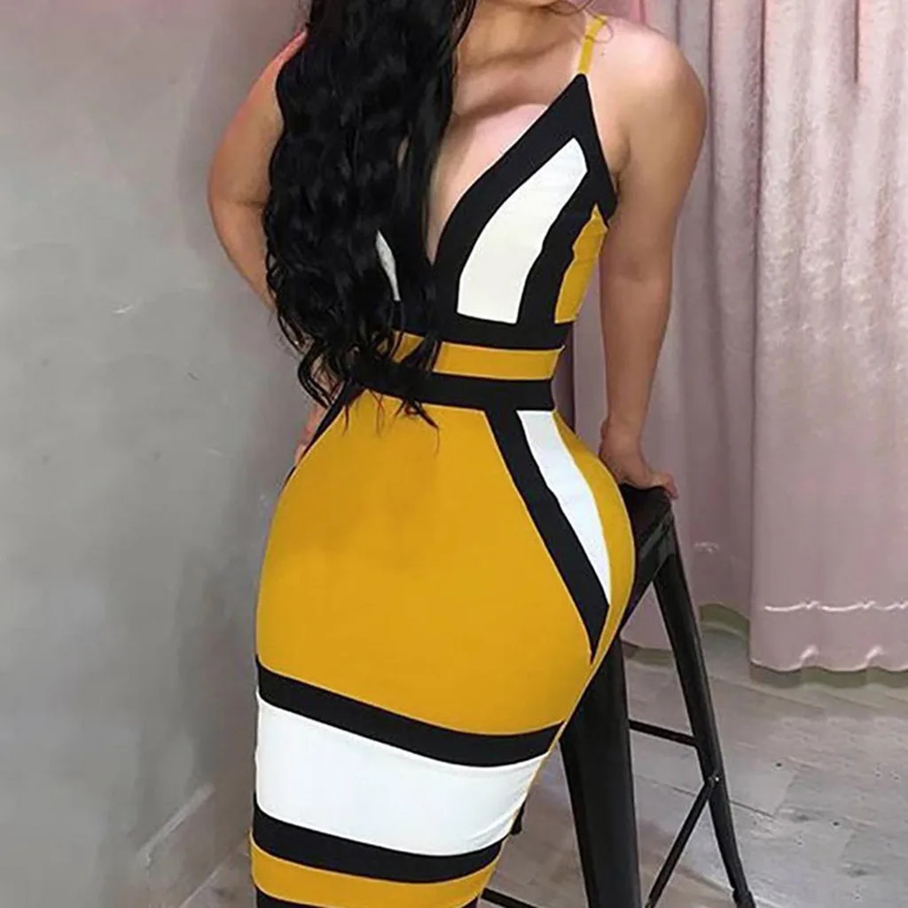 Платье KANCOOLD vestidos сексуальное платье с глубоким v-образным вырезом юбка принтом