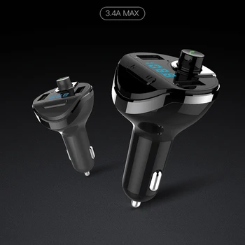 

FM Transmitter Car MP3 Radio Adapter 2 USB Charger Wireless Handsfree Kit MP3 Player FM Transmitter Dual USB Ports Charger