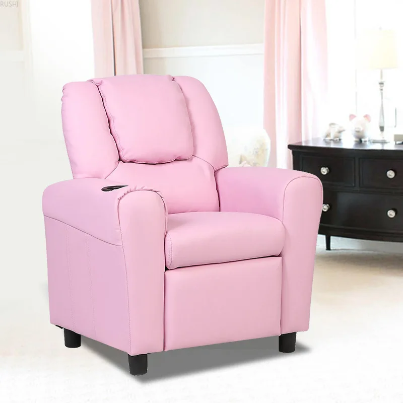 

Adjustable One Seat Recreational Children's Sofa Kids Recliner Armchair Children's Furniture Sofa Seat Couch Chair W/Cup Holder