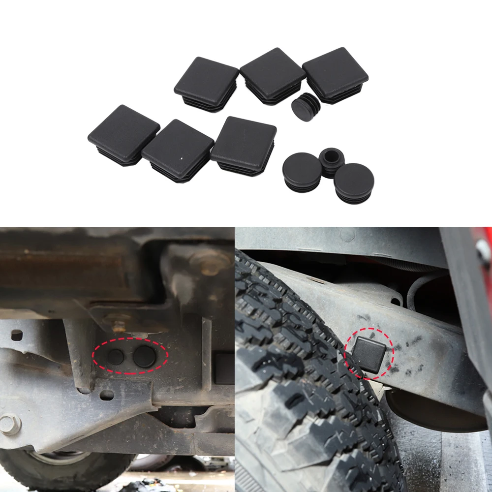 Car Chassis Floor Drain Plug Round Hole Plugs Waterproof Protection Cover For Jeep Wrangler 2007-JK JKU floor pan drain plug