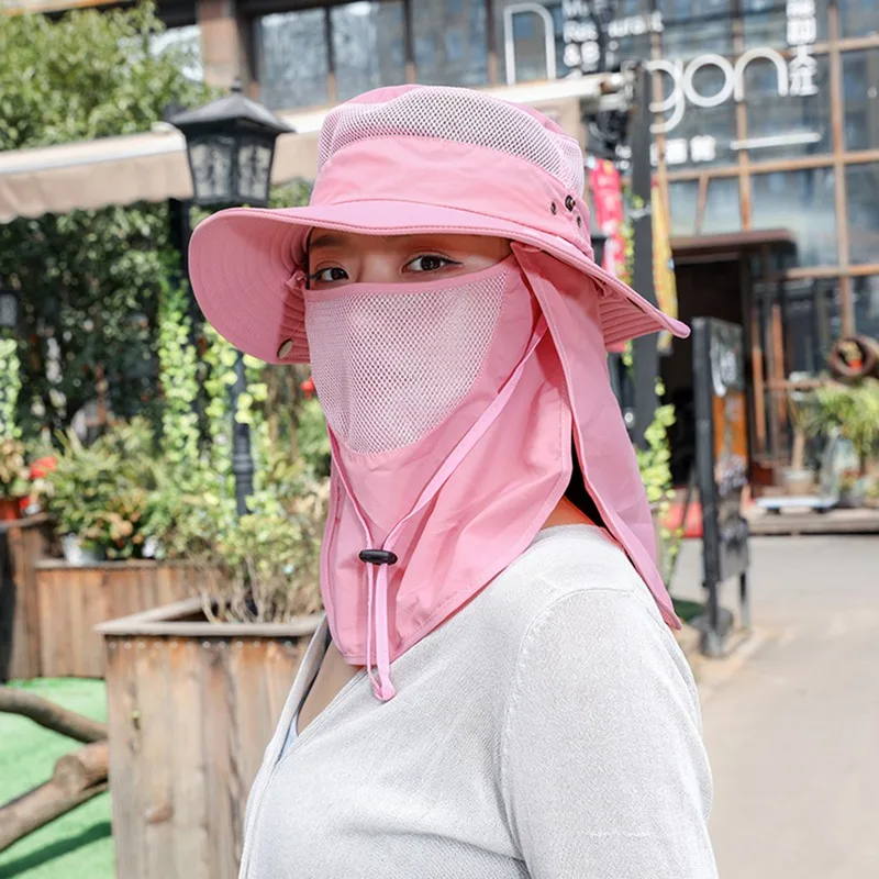 

Outdoor Sun Hat Fishing Cap Summer Sport Hiking Camping Visor Caps Face Neck Cover Sun UV Protection Fishing Hat Men Women