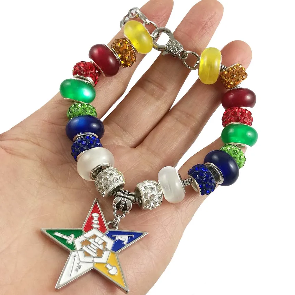 

Drop shipping The Order of The Eastern Star charm Jewelry bracelet