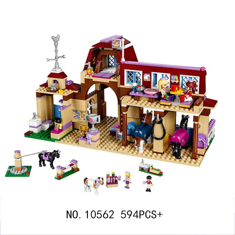 594pcs-Legoings-Girl-Friend-Series-Heart-Lake-Equestrian-Club-Building-Blocks-Toy-Kit-DIY-Educational-Children