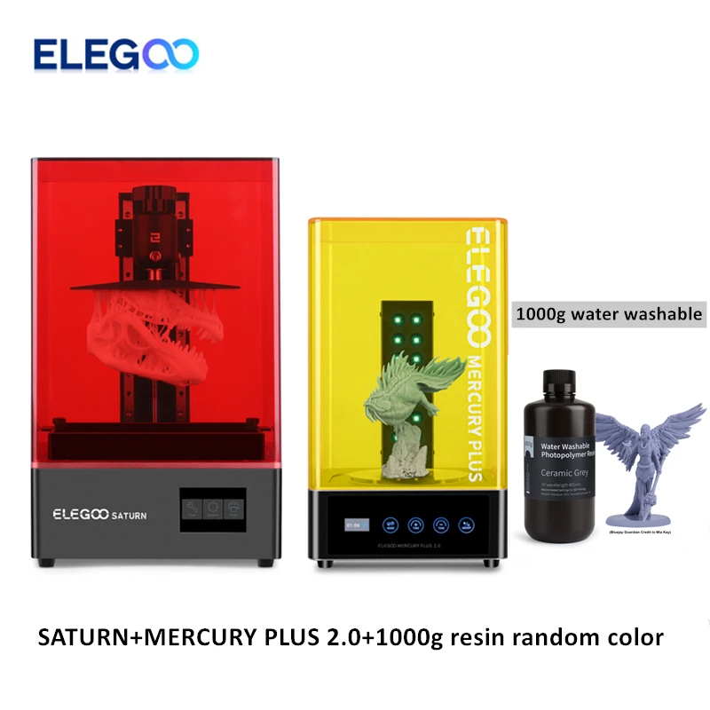 3D принтер ELEGOO SATURN Mono MSLA набор из смолы 4K LCD 8 9 дюймов монохромный ЖК-принтер |
