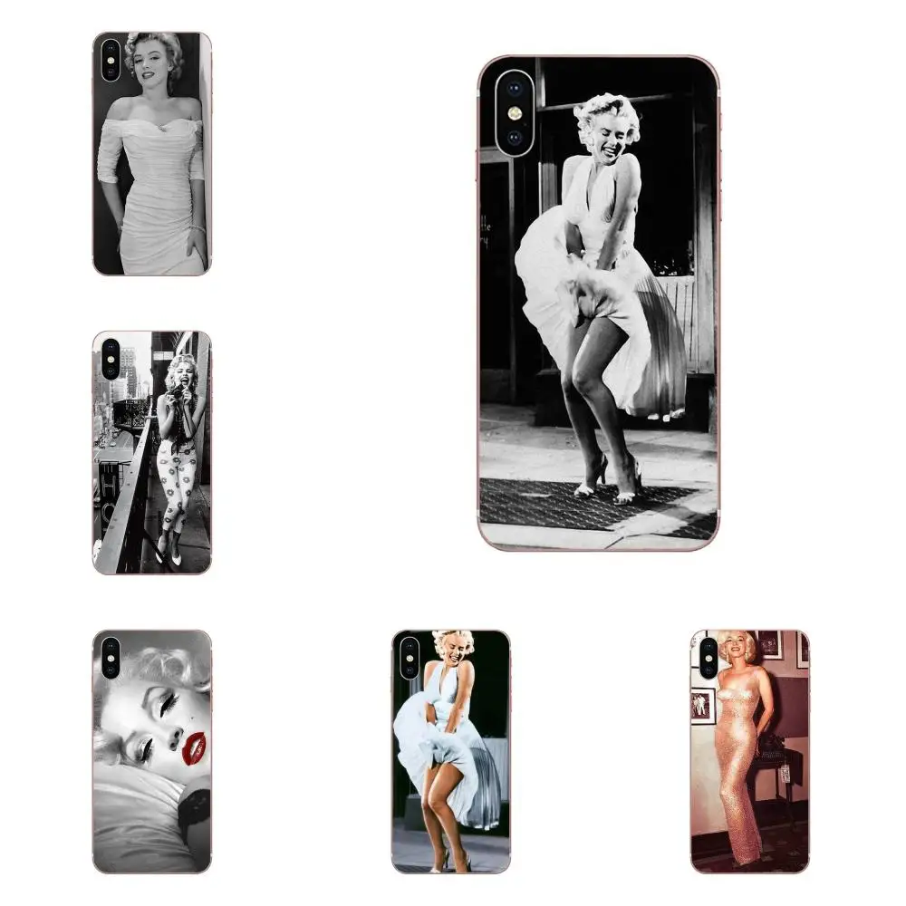 

Soft Silicone TPU Transparent Shell For Apple iPhone 4 4S 5 5C 5S SE 6 6S 7 8 Plus X XS Max XR New Arts Marilyn Monroe