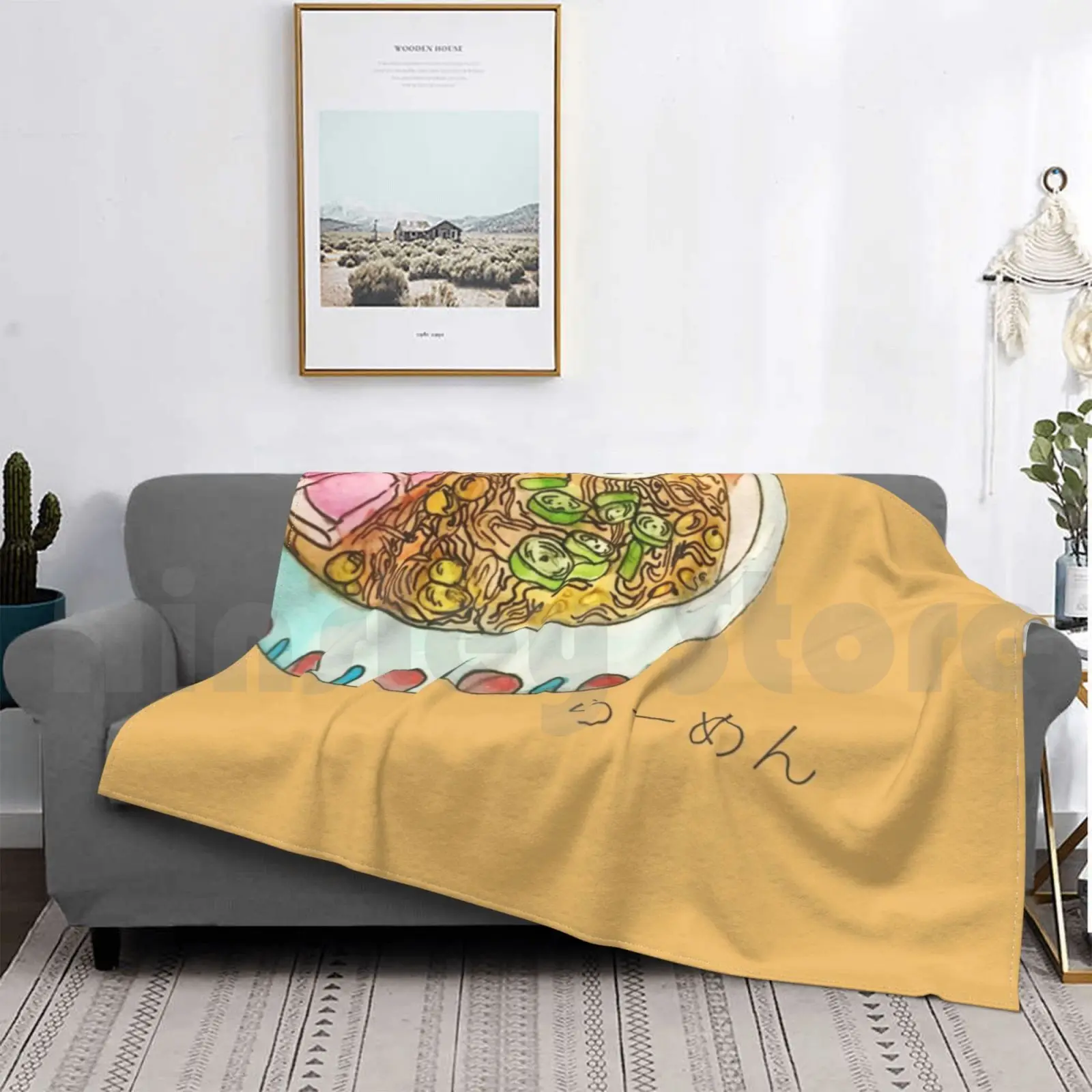 Ponyo'S Ramen Coperta Moda Personalizzata Ramen Giappone Panda Ponyo Ghibli Studio Ghibli Miyazaki Fan Art Anime Zuppa