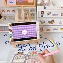 Phone Tablet Log Desktop Bracket Adjustable Fixed Angle Log Environmental Protection Desktop Ornaments Creative Wooden Phone Hol