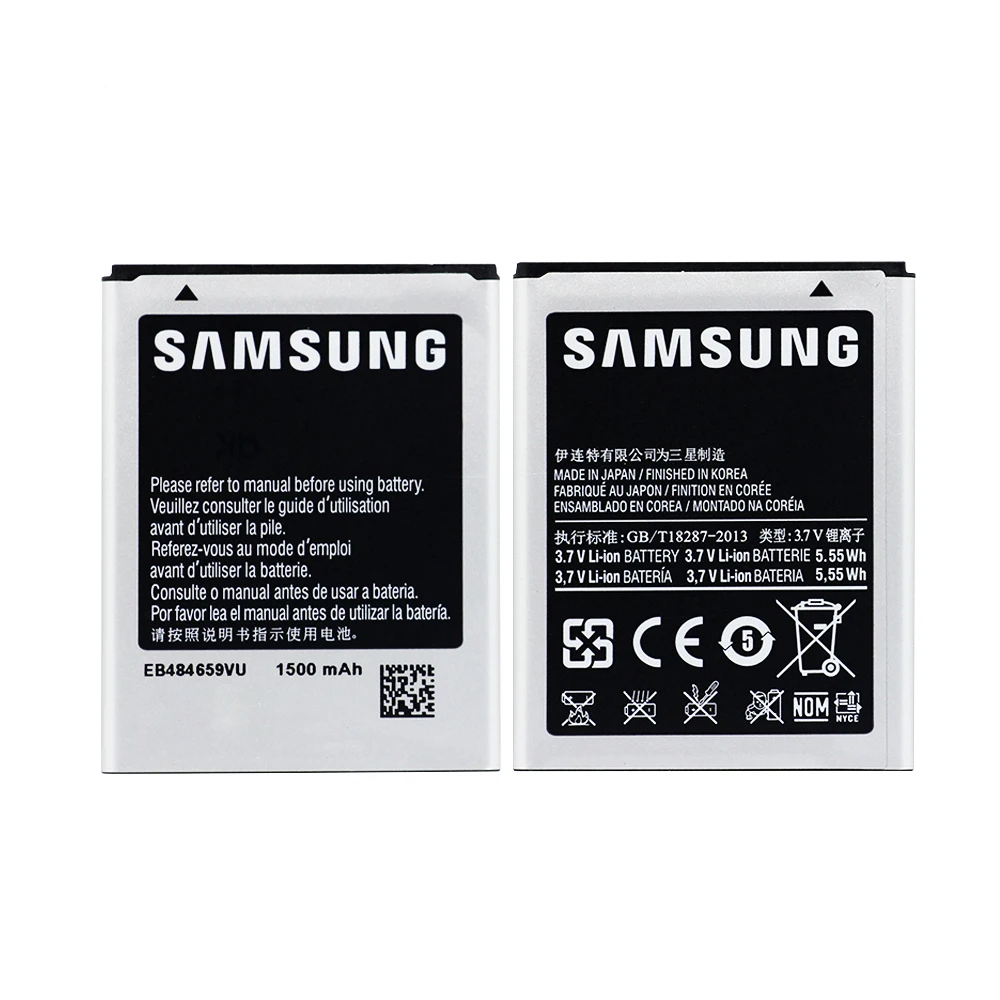 Аккумулятор для samsung i8150 EB484659VU 1500 мАч для samsung Galaxy W T759 S5820 I8350 I519 S5690 Сменный аккумулятор для телефона