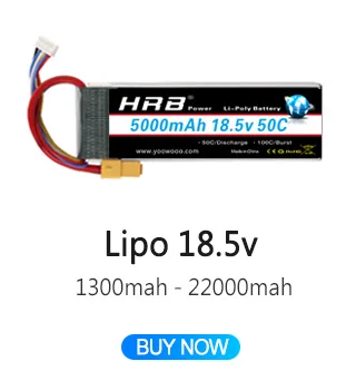 HRB 2S 3S Lipo Battery, 7.4V 5000mah 100C (2S3P) 11.1V 