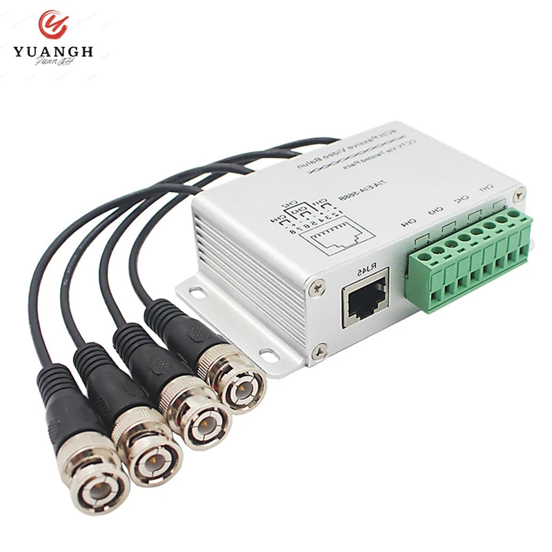 8 каналов CCTV пассивный передатчик видео Balun BNC Male к UTP RJ45 Cat5 передача для AHD камеры