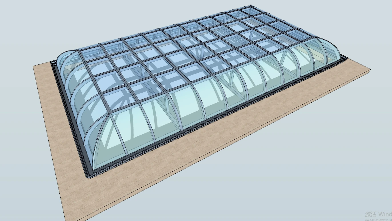 Prefabricated Dome Space Frame Roof Grid Structure Roof