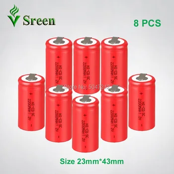

With Nickel Sheet SC 2200mAh 1.2V NI-CD Rechargeable Battery Cell DIY to Subc Electronic Accumulator Rechargeable Battery Packs
