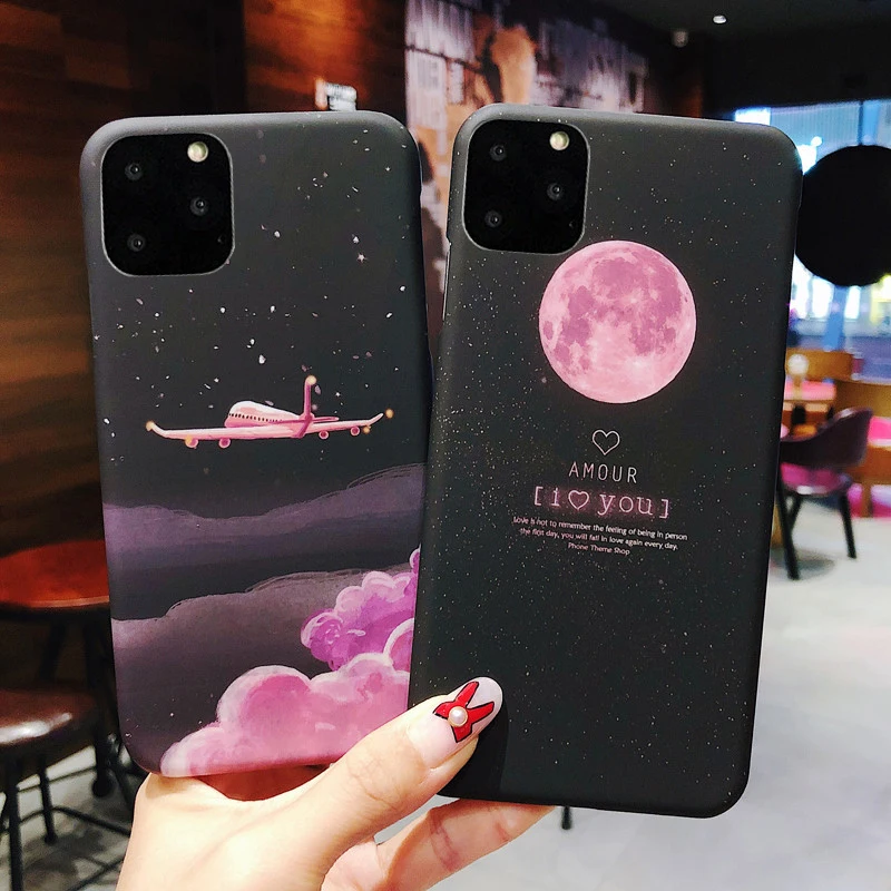 USLION Shockproof Moon Aircraft Phone Cover For iPhone 11 Pro Max X XR XS Max 6S 7 8 7Plus Hard PC Back Case Star Fitted Cover USLION Shockproof Moon Aircraft Phone Cover For iPhone 11 Pro Max X XR XS Max 6S 7 8 7Plus Hard PC Back Case Star Fitted Cover