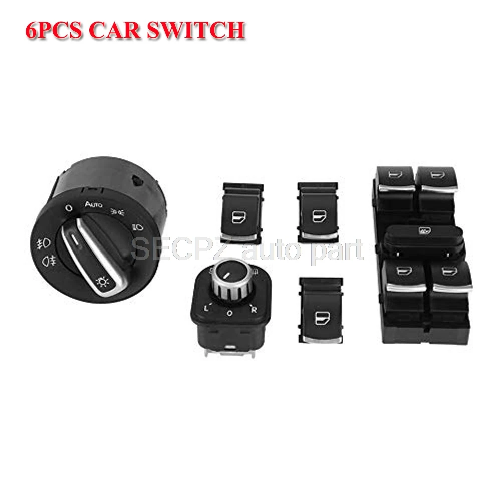 Оконное зеркало переключатель фар для vw jetta 6 golf 5 touran tiguan caddy passat b6 cc 5nd959857 5nd959565b |