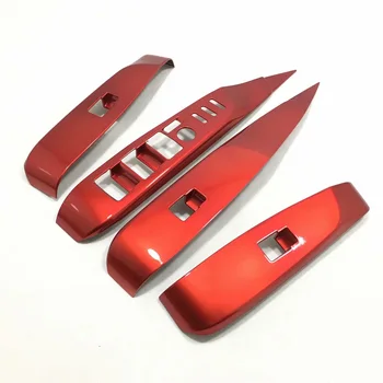 

For Toyota Camry 2018 2019 2020 Carbon Fiber ABS Window Control Panel Glass Lift Switch Cover Trim Car-Styling Accessories