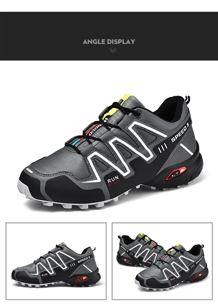 Men Leisure Cycling Shoes Men Non-Locking Mtb Sneakers Breathable Sports Mountain Road Bike Shoes Plus Size 39-48