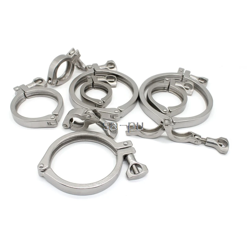 1 set 1.5" 2" 2.5" 3" Tri Clamp 50.5/64/77.5/91mm Ferrule OD SS304 Stainless Steel Tri Clover Sanitary Fitting for home Brewing 1 set 1.5" 2" 2.5" 3" Tri Clamp 50.5/64/77.5/91mm Ferrule OD SS304 Stainless Steel Tri Clover Sanitary Fitting for home Brewing