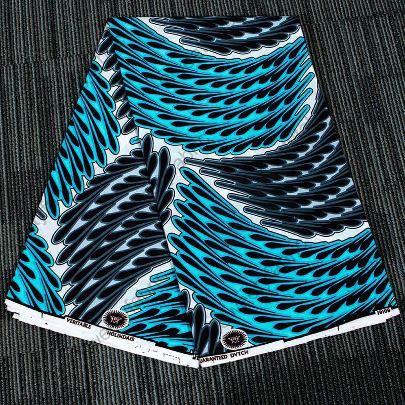 Хлопок ткани африканская Датская восковая Анкара Гана Холланд настоящий высококачественный рисунок для вечерние платья украшения дома 6 ярдов