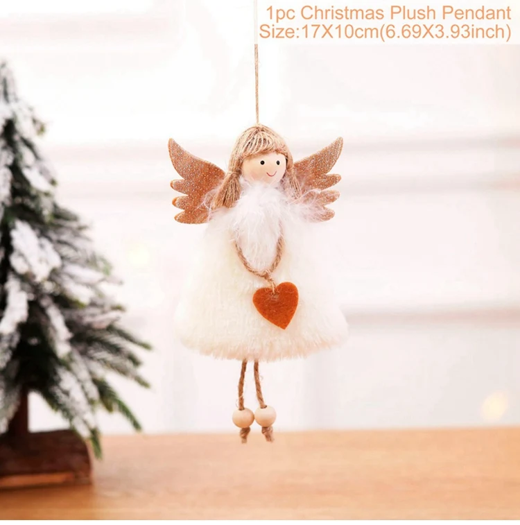 Xmas Ornaments 06 Рождественский Ангел Подвески рождественские украшения Рождественский подарок Navidad Natal Xmas Noel Рождественский Декор год - Цвет: Xmas Ornaments 06