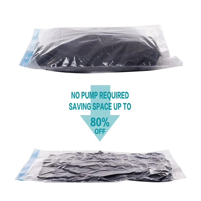 Portable Travel Vacumm Storage Bags No Need Hand Pump,home Space