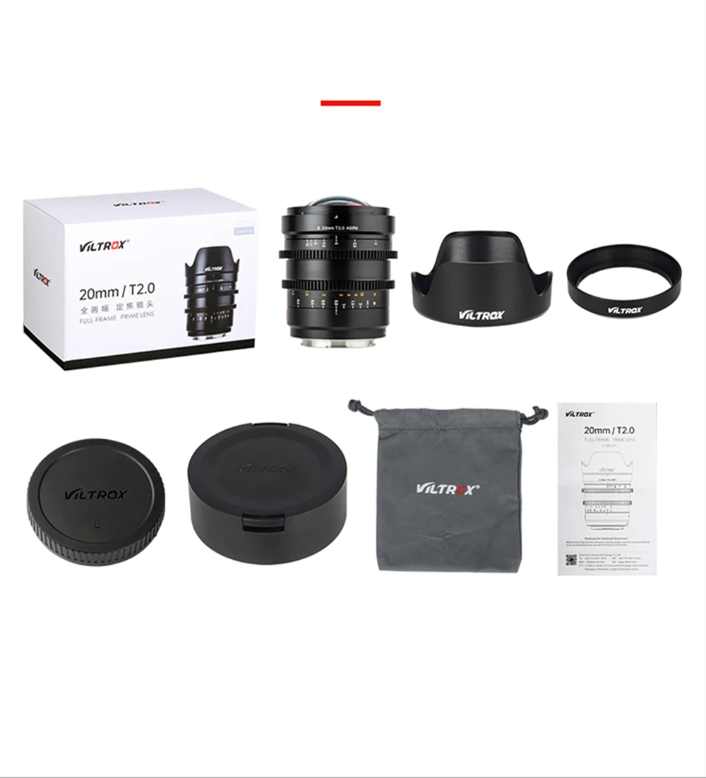 Viltrox 20mm T2.0 Full Frame Wide-angle Cinema Lens For Leica L