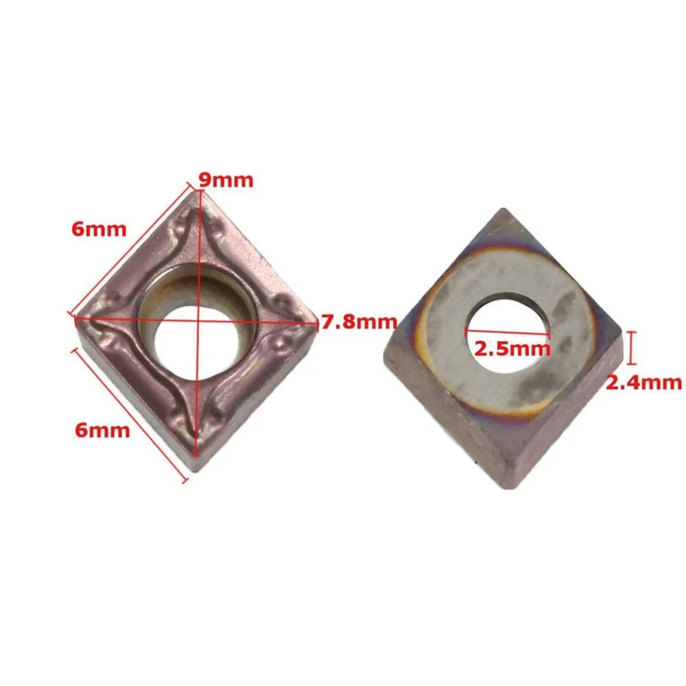 10 шт. CCMT060204 UE6020 твердосплавные вставки инструмент для нарезки токарные инструменты режущие лезвия инструменты расточка