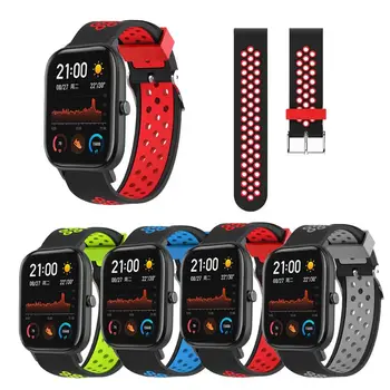 

Two-color Soft Silicone Wristband Watch Strap for Huami Amazfit GTS/GTR 42MM Kit