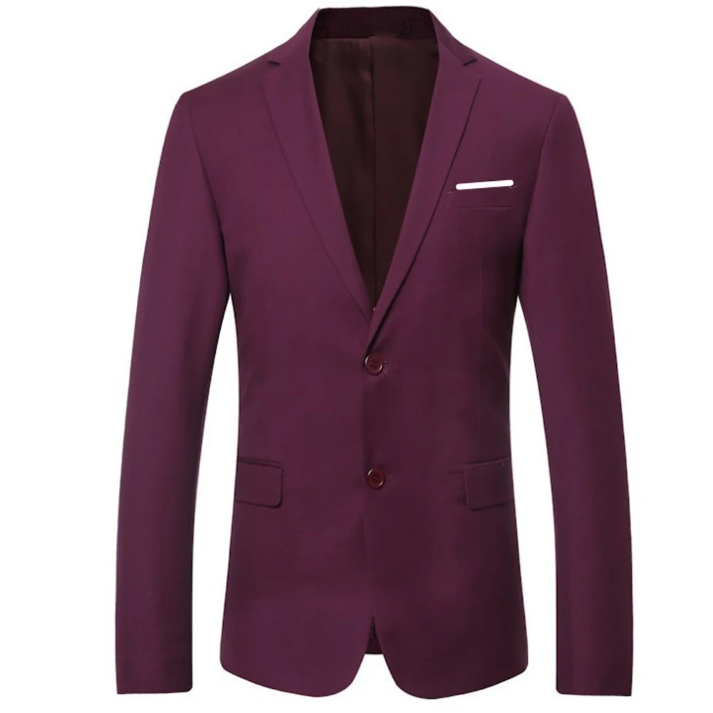 YUNCLOS 2019 Fashion Solid Color Business Casual Men 3 Pcs Suits Traje Slim Fit Hombre Banquet Tuxedos Wedding Suit For Men