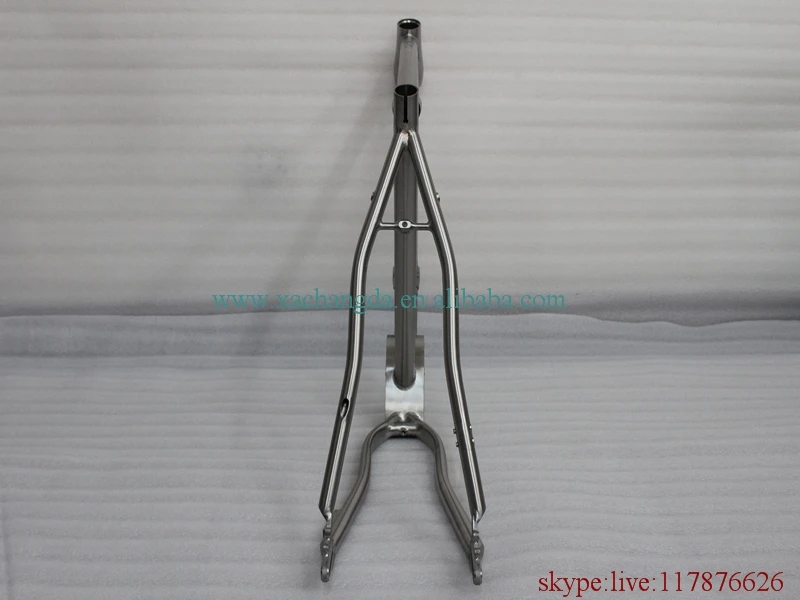 Sale titanium road bicycle frame with taper head tube and liding dropouts BSA thread BB shell couple gearbox 7