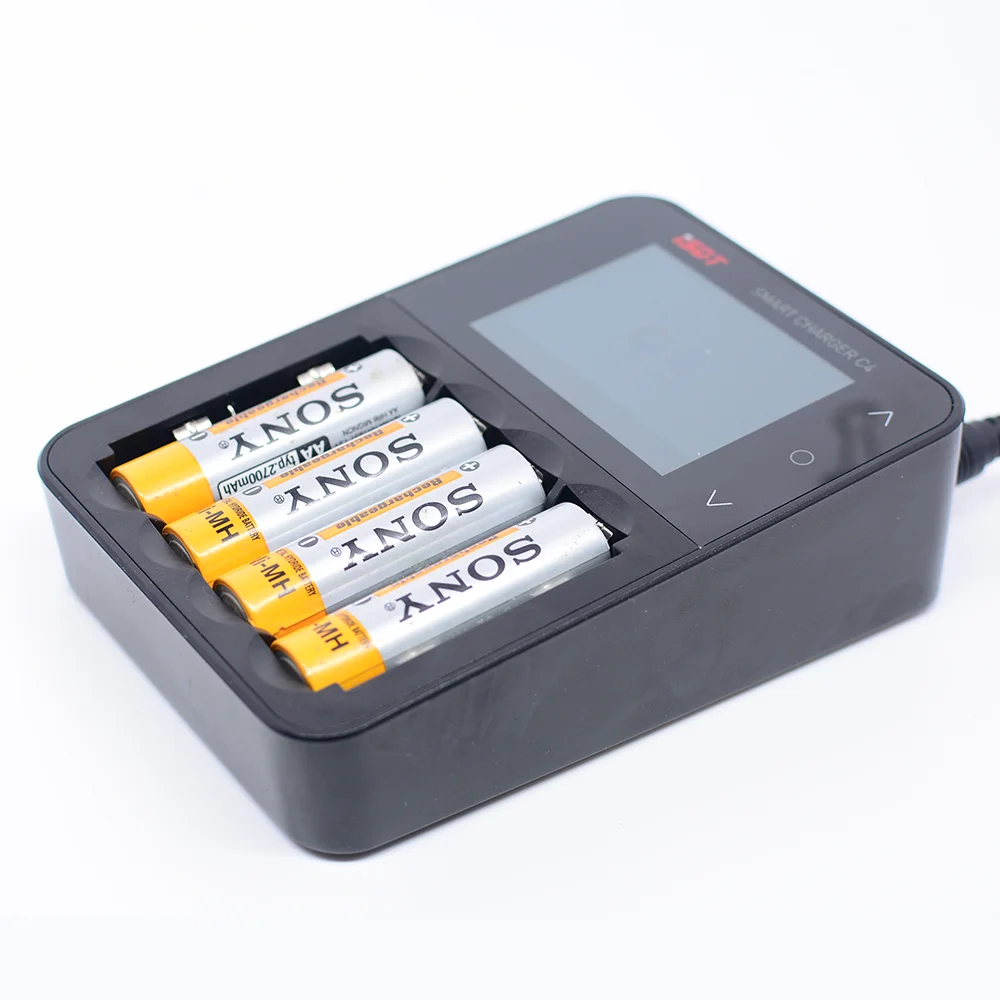 Original ISDT C4 8A Touch Screen Smart Battery Charger Screen With USB Output For 18650 26650 AA AA - 32853963802