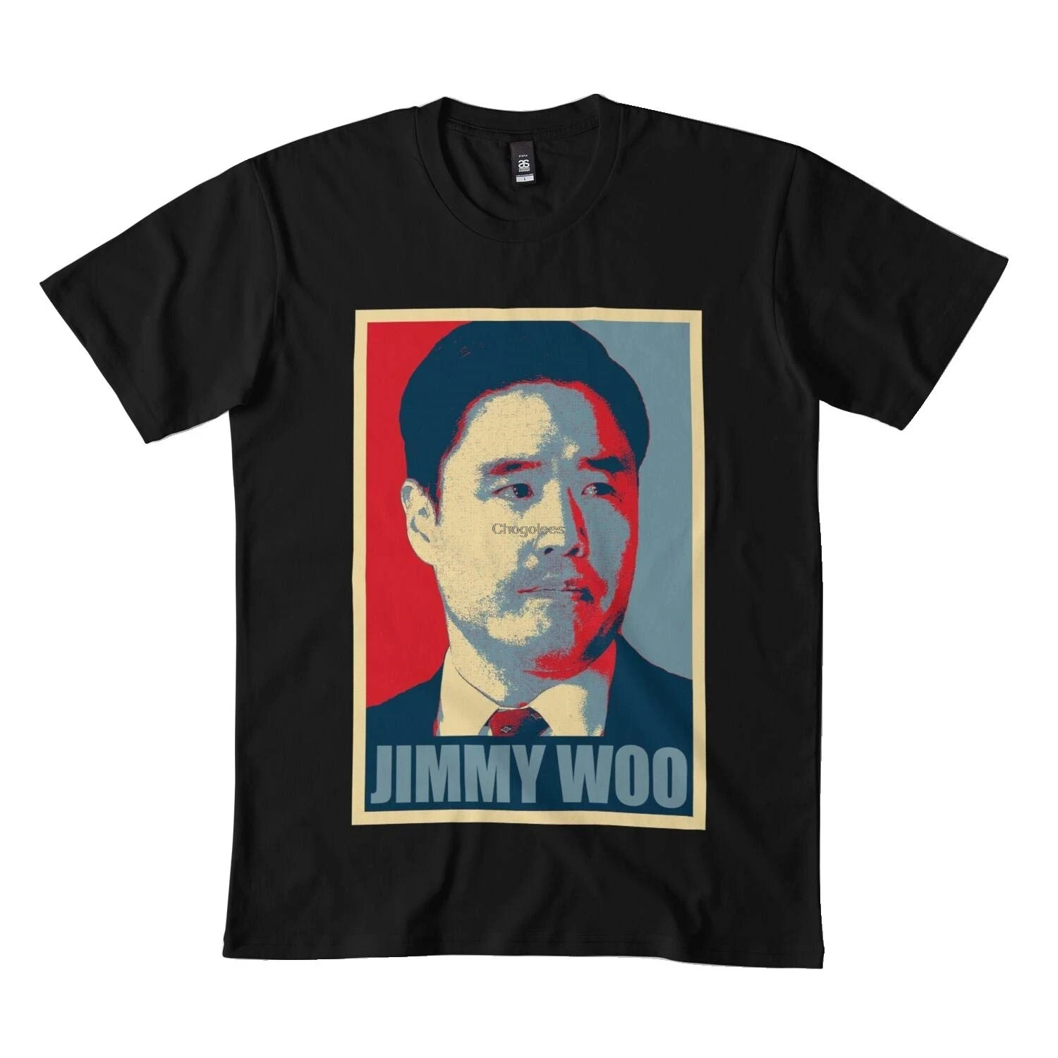Классическая черная футболка Jimmy woo 173DMN |