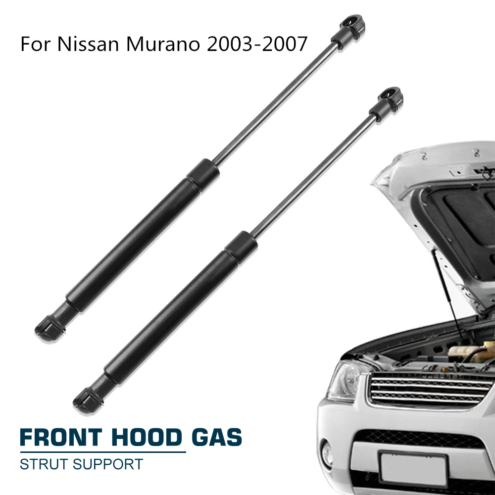 

2pcs Car Front Engine Cover Hood Gas Strut Damper Rod Shock Lift Support Spring For Nissan Murano 2003 2004 2005 2006 2007