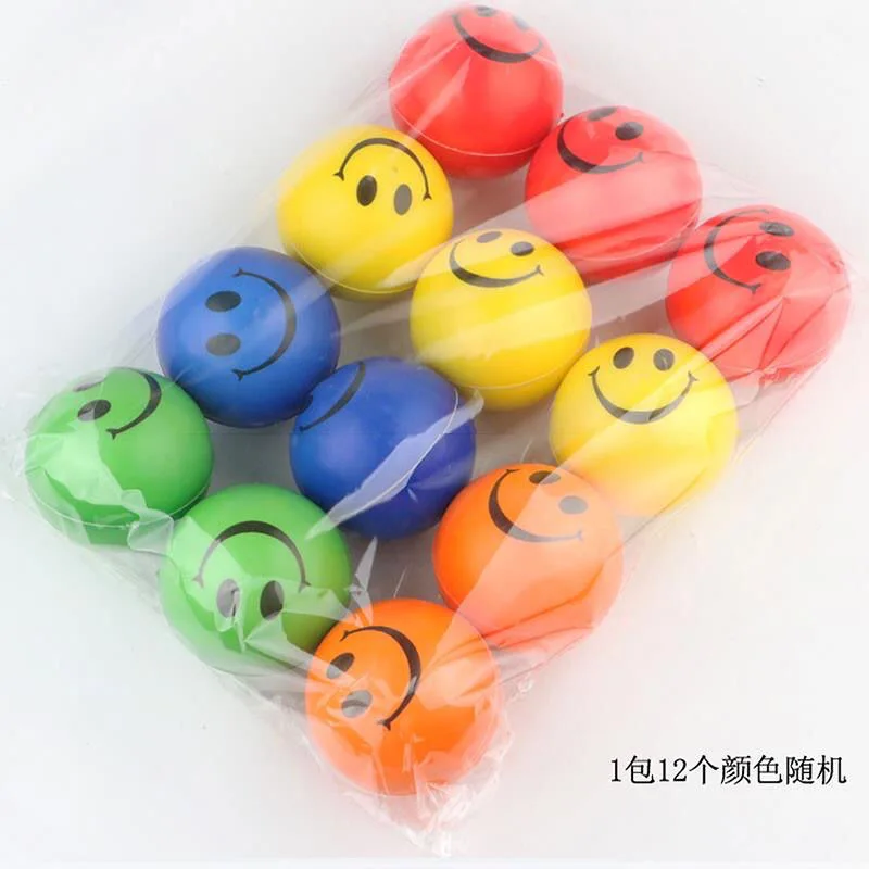 12 шт./Лот игрушка смайлик диаметром 63 мм|pu ball|ball 5cmball ball |