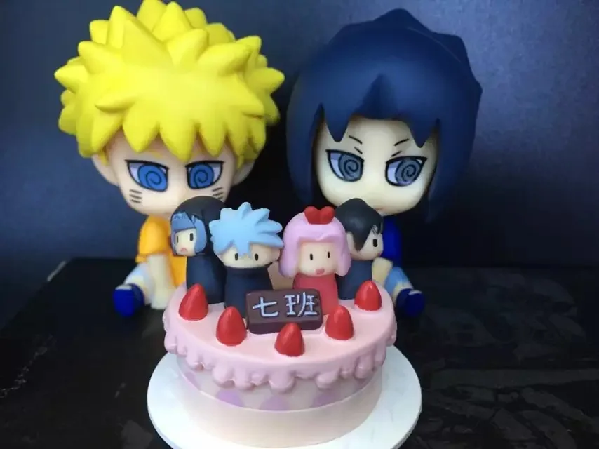 

Naruto 3-Mosquito Eyes Naruto Sasuke Class Seven Cake Boxed Decoration Garage Kit