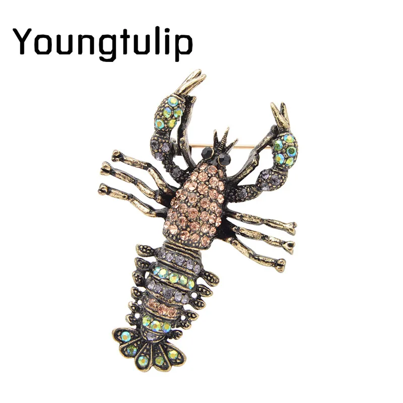 Женская Брошь Лобстер Young Tulip Vintage изысканная креативная брошь с булавкой модные