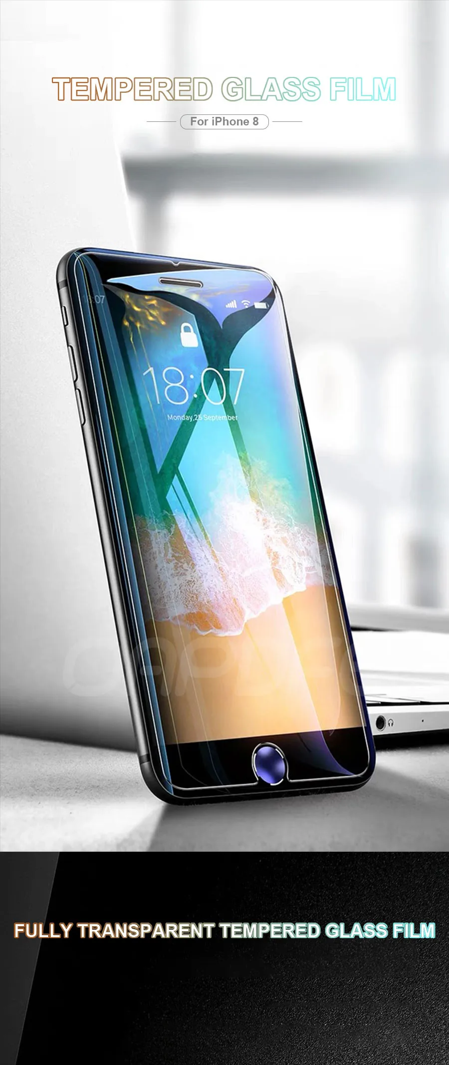 9H Anti-Burst Protective Glass For iPhone 11 Pro X XR XS Max Tempered Screen Protector iPhone 8 7 6 6S Plus 5 5S SE Glass Film