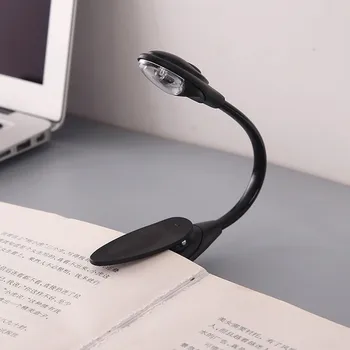

1PC Mini Convenient Portable Led Book Light Travel Bedroom Clip-On Flexible Bright LED Lamp Reading Lamp For Kids Gifts