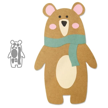 

Scandi Bear Metal Cutting Star Dies for DIY Scrapbook Cutting Die Paper Cards Embossed Decorative Craft Die Cut 2020 New