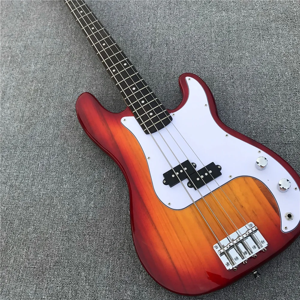 Free shipping P electric bass color can be customized, factory store