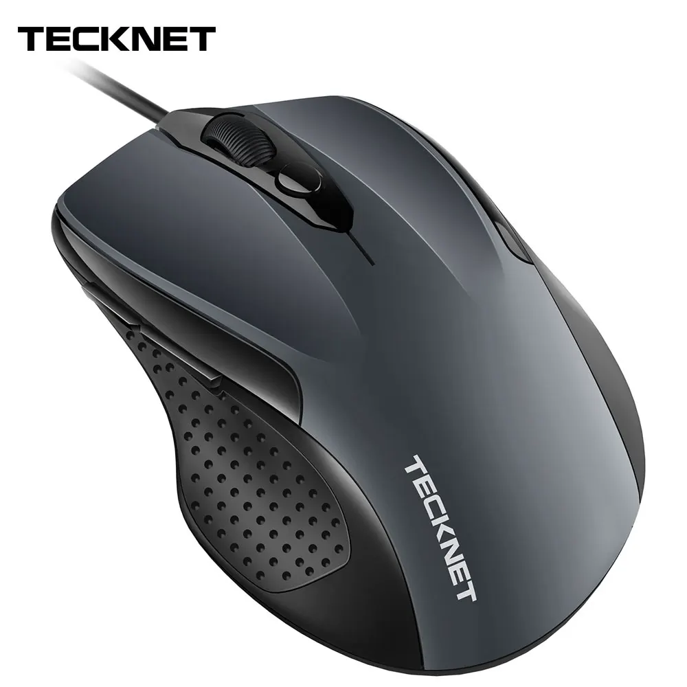 

TeckNet Pro S2 Mouse Wired USB Mouse for Computer PC Mouse 2000DPI 1000DPI Ergonomic Mouse Shape 6 Buttons Mice for Asus Xiaomi